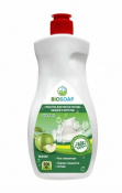 BIOSOAP Средство для мытья посуды, овощей и фруктов Яблоко (500 мл)