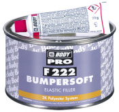 BODY Шпатлевка 222 , банка 1кг, BUMPERSOFT (черн), 2К