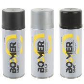 BOOMER 5040 black gloss Краска аэрозольная 1К , цвет: черный глянцевый, 0,4 л
