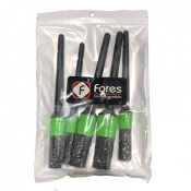 FORES Набор кистей для детейлинга, искуственная щетина, комплект 5 шт. Размер 10# 12# 14# 16# 18# _ green