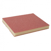 KOVAX Губка абразивная двухсторонняя  123x98x13мм KOVAX 2*2 Fine Red P150-240