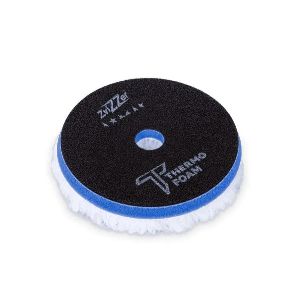 ZviZZer Detailing Thermo 1шт. Круг из синтетического меха на поролоновой подложке для эксцентриковой машинки 80мм (80/15)