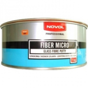 NOVOL Шпатлевка Fiber MIKRO 1кг Стекловолоконная (зеленая)