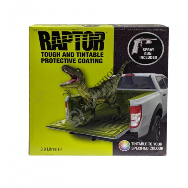 U-POL RAPTOR ( набор. 3,8л) (БЕСЦВЕТНЫЙ) Защитное покрытие высокопрочное 2К + пистолет GUN/1