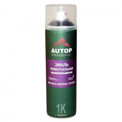 AUTOP №18 Эмаль ЧЕРНАЯ МАТОВАЯ  акрил. высокоукр. 650 ml. High Build UNIVERSAL