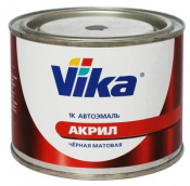 VIKA Краска акрил.1К Черная матовая, банка 0,4кг...