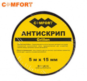 COMFORTMAT Антискрип-прокладочный и уплотнительный материал Grilon черный (лента, 0,015 х 5)