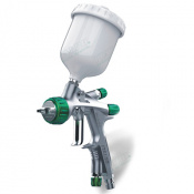 ITALCO Краскопульт MINI SHINE H.V.L.P 1.0, верхний бачок, дюза 1,0мм + бачок 0.6л...