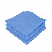 AUTECH PROFI-MICROFASERTUCH Микрофибра салфетка 35*35 см, синяя,уп-ка 3 шт, без оверлока, 280гр