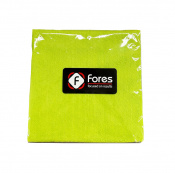 FORES Микрофибра с коротким ворсом 40х40см (1 шт) 250 г/м² зеленая