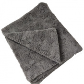 FORES Плюшевая салфетка из микрофибры 40х40см (1 шт) 400 г/м² серая